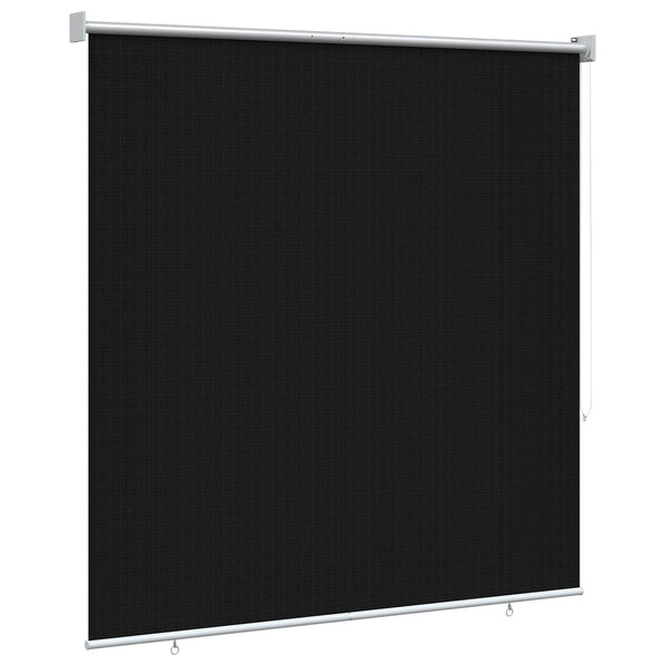 Ulkokäyttöinen rullakaihdin 90 % UV-suojalla Musta 140 x 140 cm