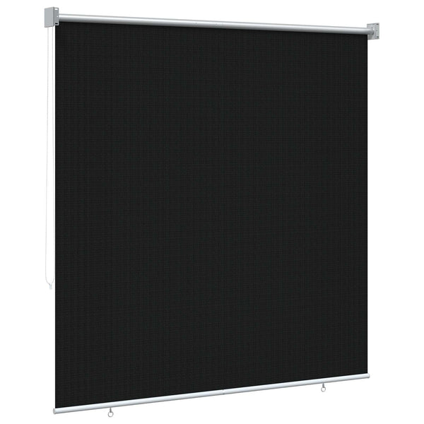 Ulkokäyttöinen rullakaihdin 90 % UV-suojalla Musta 140 x 140 cm