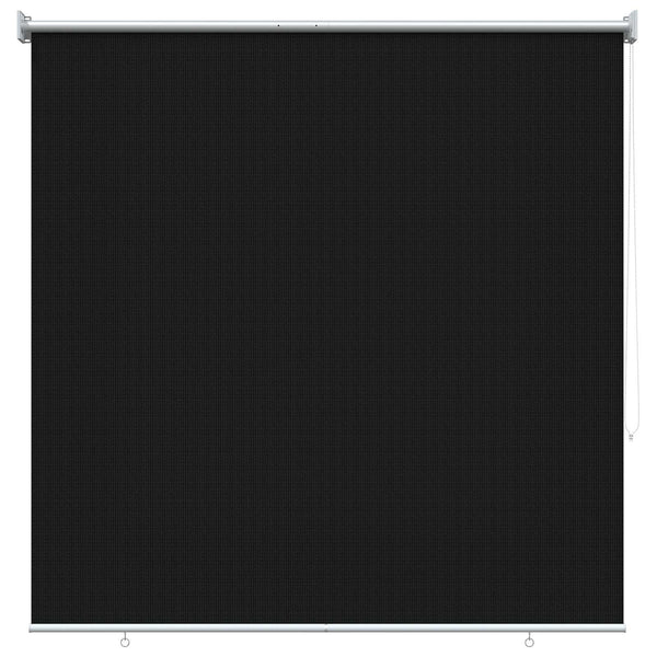 Ulkokäyttöinen rullakaihdin 90 % UV-suojalla Musta 140 x 140 cm