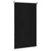 Ulkokäyttöinen rullakaihdin 90 % UV-suojalla Musta 80 x 230 cm