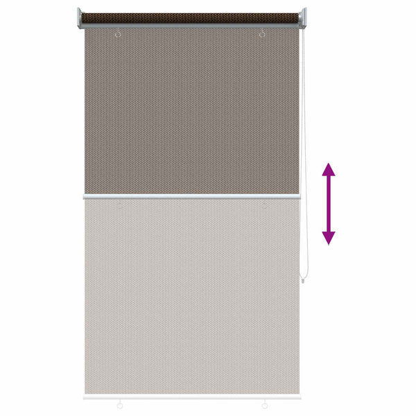 Ulkokäyttöinen rullakaihdin 90 % UV-suojalla Ruskea 80 x 230 cm