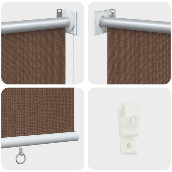 Ulkokäyttöinen rullakaihdin 90 % UV-suojalla Taupe 80 x 140 cm