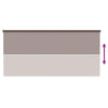 Ulkokäyttöinen rullakaihdin 90 % UV-suojalla Taupe 350 x 140 cm