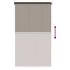 Ulkokäyttöinen rullakaihdin 90 % UV-suojalla Taupe 60 x 230 cm