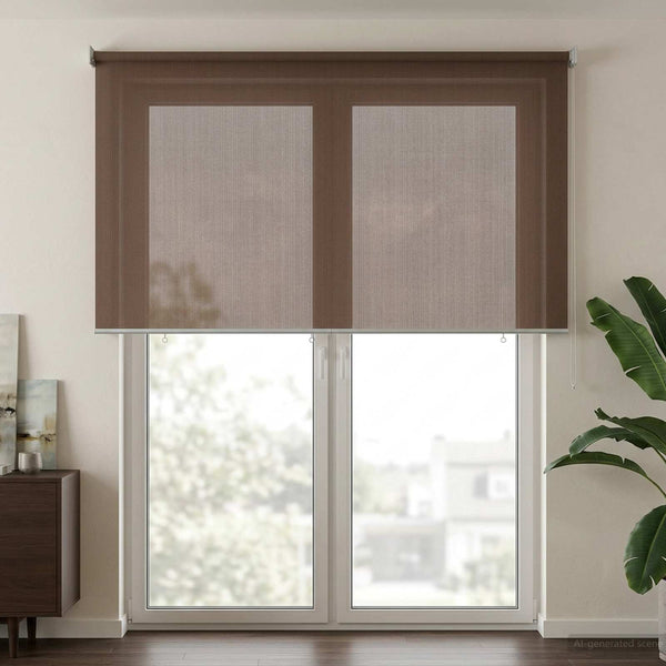 Ulkokäyttöinen rullakaihdin 90 % UV-suojalla Taupe 120 x 230 cm