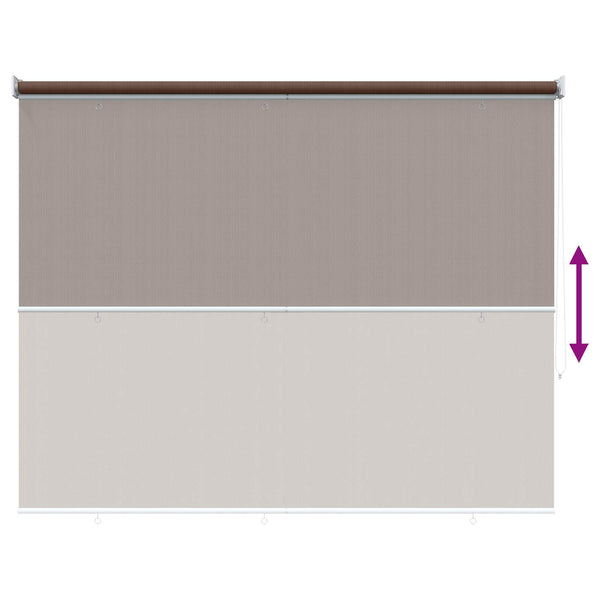 Ulkokäyttöinen rullakaihdin 90 % UV-suojalla Taupe 140 x 230 cm