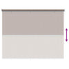 Ulkokäyttöinen rullakaihdin 90 % UV-suojalla Taupe 200 x 230 cm