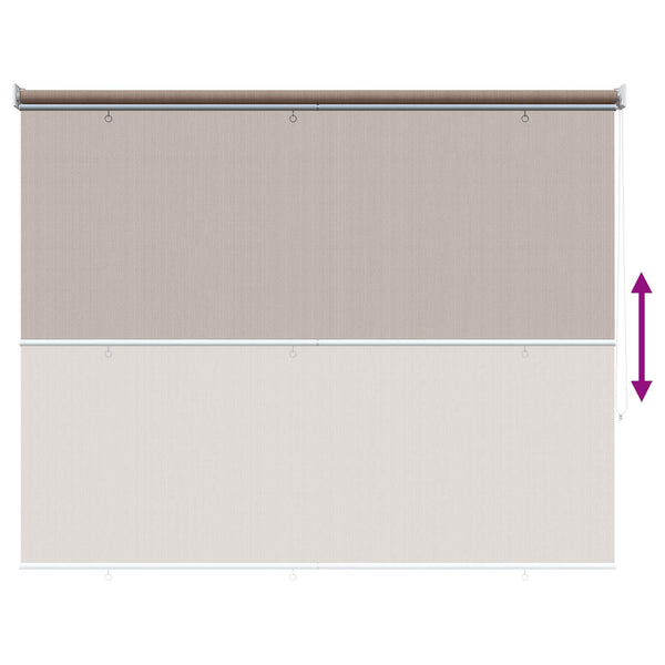 Ulkokäyttöinen rullakaihdin 90 % UV-suojalla Taupe 200 x 230 cm