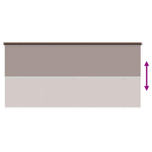 Ulkokäyttöinen rullakaihdin 90 % UV-suojalla Taupe 350 x 230 cm