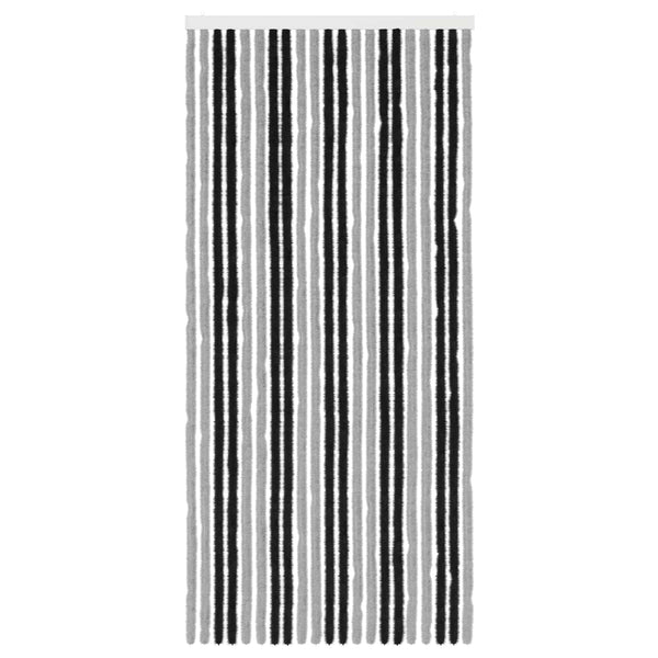 Hyönteiskangas Chenille Harmaa ja musta 90 x 200 cm 100% PP
