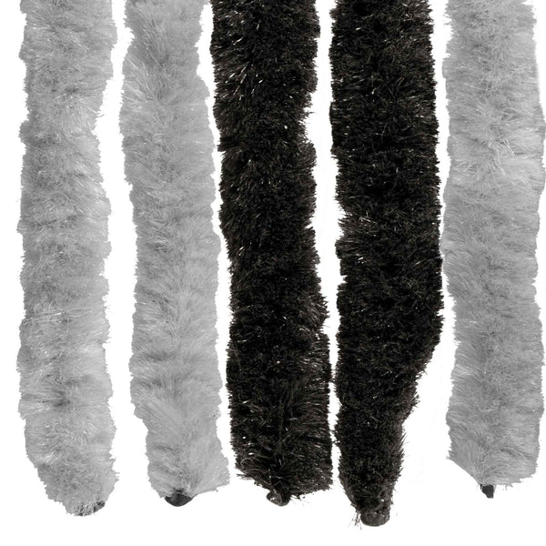 Hyönteiskangas Chenille Harmaa ja musta 90 x 220 cm 100% PP