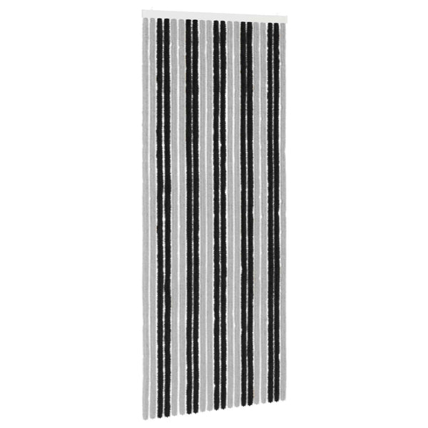 Hyönteiskangas Chenille Harmaa ja musta 90 x 220 cm 100% PP