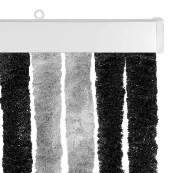Hyönteiskangas Chenille Harmaa ja musta 100 x 200 cm 100% PP
