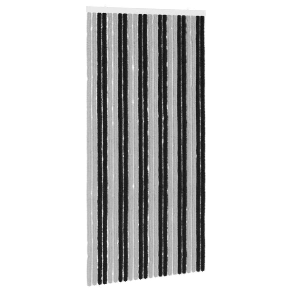 Hyönteiskangas Chenille Harmaa ja musta 100 x 200 cm 100% PP
