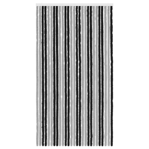 Hyönteiskangas Chenille Harmaa ja musta 118 x 220 cm 100% PP