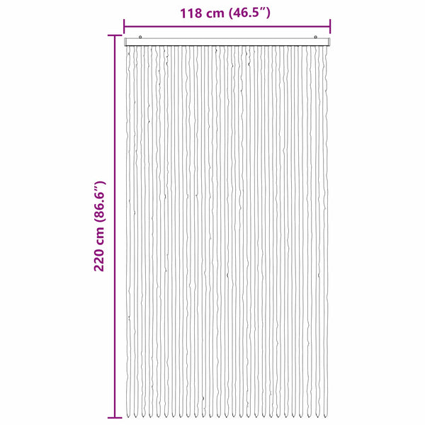 Hyönteiskangas Chenille Harmaa ja musta 118 x 220 cm 100% PP