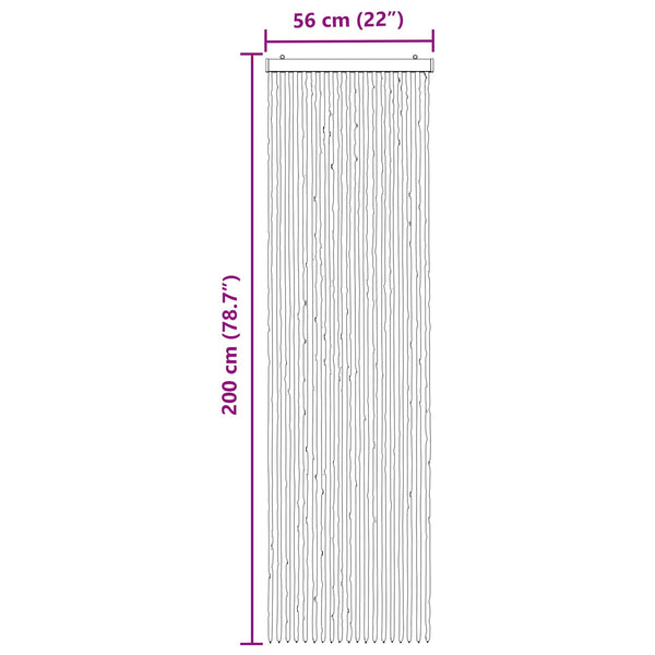 Hyönteiskangas Chenille Tumma ruskea ja beige 56 x 200 cm