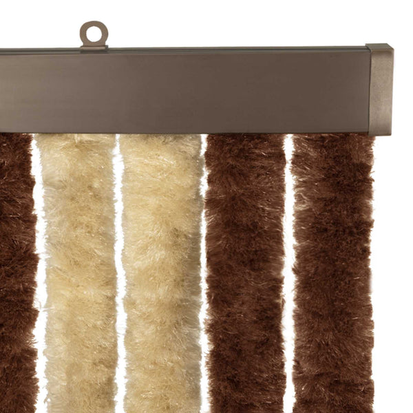 Hyönteiskangas Chenille Ruskea ja beige 56 x 200 cm 100% PP