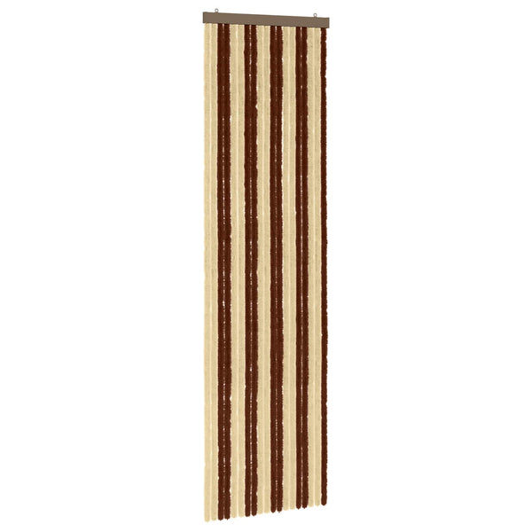 Hyönteiskangas Chenille Ruskea ja beige 56 x 200 cm 100% PP