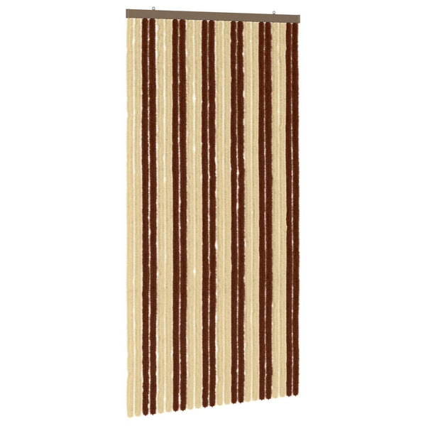 Hyönteiskangas Chenille Ruskea ja beige 100 x 200 cm 100% PP