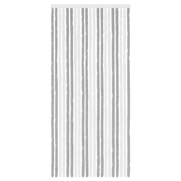 Hyönteiskangas Chenille Harmaa ja valkoinen 90 x 200 cm 100% PP