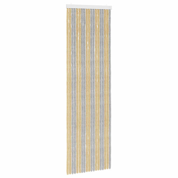 Hyönteiskangas Chenille Harmaa ja beige 56 x 185 cm 100% PP