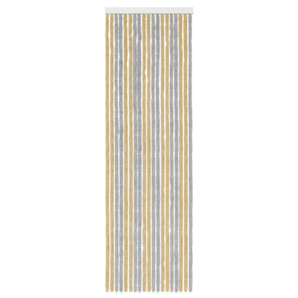 Hyönteiskangas Chenille Harmaa ja beige 56 x 185 cm 100% PP