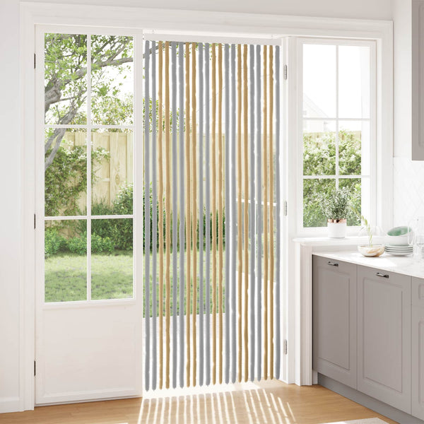 Hyönteiskangas Chenille Harmaa ja beige 90 x 220 cm 100% PP