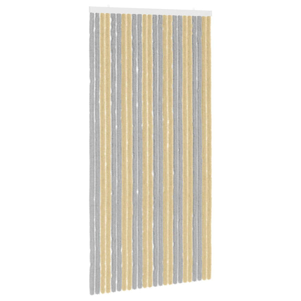 Hyönteiskangas Chenille Harmaa ja beige 100 x 200 cm 100% PP