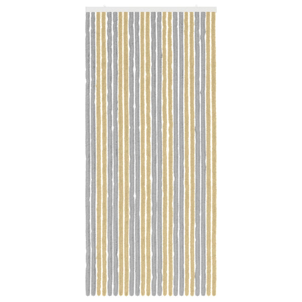 Hyönteiskangas Chenille Harmaa ja beige 100 x 220 cm 100% PP