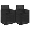 Puutarhan ruokatuolit 2 pcs Antrasiitti 53 x 47 x 88,5 cm PP