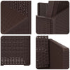 Puutarhan ruokatuolit 2 pcs Ruskea PP
