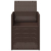 Puutarhan ruokatuolit 2 pcs Ruskea PP