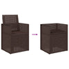 Puutarhan ruokatuolit 2 pcs Ruskea PP