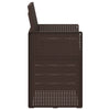 Puutarhan ruokatuolit 2 pcs Ruskea PP
