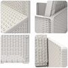 Puutarhan ruokatuolit 2 pcs valkoinen PP