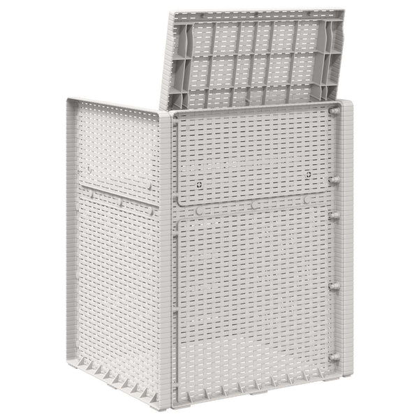Puutarhan ruokatuolit 2 pcs valkoinen PP