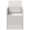 Puutarhan ruokatuolit 2 pcs valkoinen PP