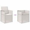Puutarhan ruokatuolit 2 pcs valkoinen PP