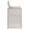 Puutarhan ruokatuolit 2 pcs valkoinen PP