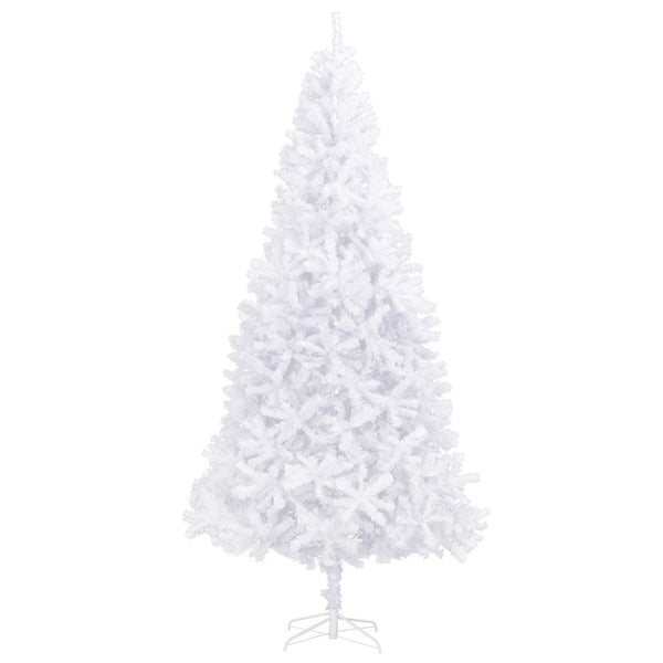 Tekojoulukuusi 300 LED-valoilla Valkoinen 300 cm PVC ja teräs