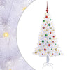 Tekojoulukuusi 150 LED-valoilla Valkoinen 150 cm PVC ja teräs