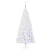 Tekojoulukuusi 300 LED-valoilla Valkoinen 180 cm PVC ja teräs