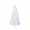 Tekojoulukuusi 300 LED-valoilla Valkoinen 180 cm PVC ja teräs