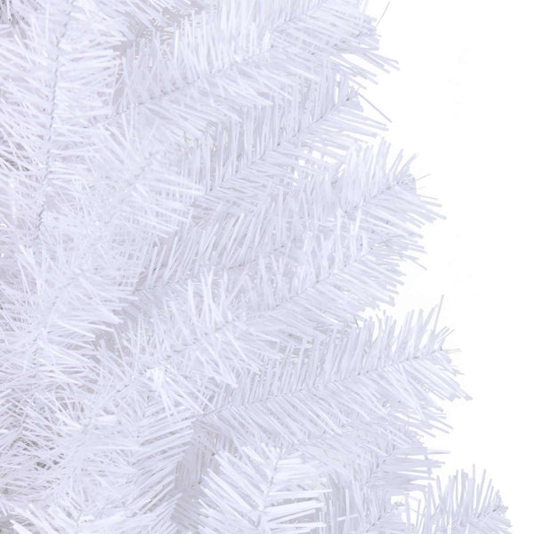 Tekojoulukuusi 300 LED-valoilla Valkoinen 210 cm PVC ja teräs