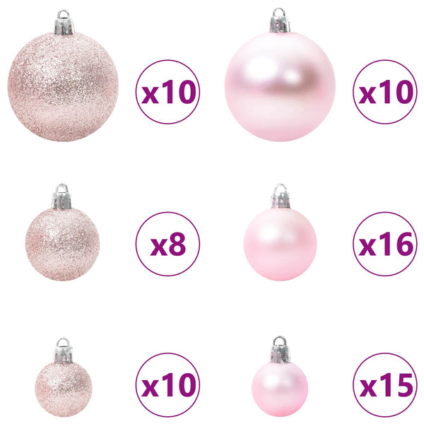 Tekojoulukuusi 300 LED-valoilla Valkoinen 210 cm PVC ja teräs