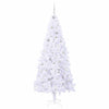 Tekojoulukuusi 300 LED-valoilla Valkoinen 210 cm PVC ja teräs