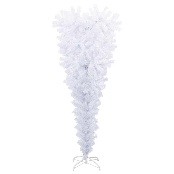 Tekojoulukuusi 150 LED-valoilla Valkoinen 120 cm PVC ja Teräs