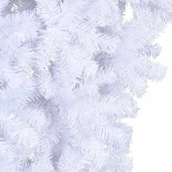 Tekojoulukuusi 300 LED-valoilla Valkoinen 210 cm PVC ja Teräs