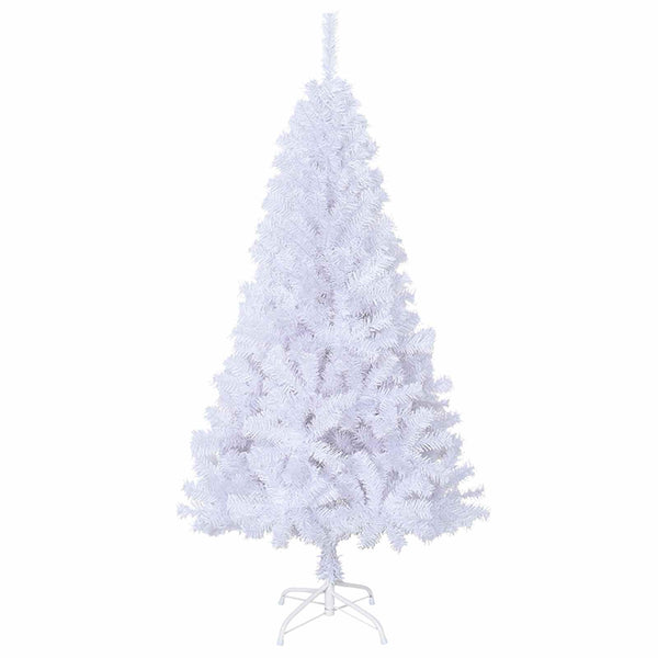 Tekojoulukuusi valkoinen 150 cm PVC ja teräs